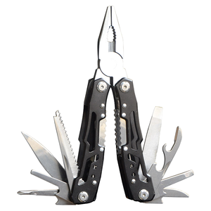 Couteau de poche multifonction pliable en acier inoxydable, pinces, 12 en 1, mini outil de survie portable pour le camping, la randonnée - Product Image 1