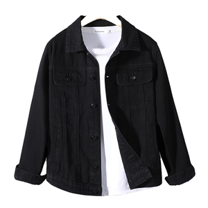 New Slim Vintage Denim Unisex Casual Plus Size Winter Jacket with Puff Printing Camouflage <b>Single</b> Breasted Washed - Product Image 1