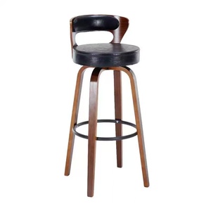 Tabourets <span class=keywords><strong>de</strong></span> <span class=keywords><strong>bar</strong></span> contemporains en bois massif, style nordique moderne et minimaliste, personnalisables, pour hôtels et chambres, luxe léger - Product Image 5