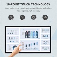 Nouvel écran industriel capacitif multi-touch de 43 pouces, écran 16:9, résolution 1920 x 1080p, haut-parleurs intégrés, USB, VGA, garantie de 3 ans