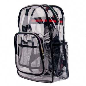 Wholesale Outdoor Waterproof Transparent PVC Clear <b>Backpack</b> School Bag Promotional Category - Product Image 6