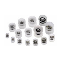 Rodillos de Rodamiento Recubiertos de POM de 21 mm de Diámetro Exterior, 6x21x9, 5x21x8, Ruedas de Polea de Guía Planas de Plástico de Nailon de Alta Carga