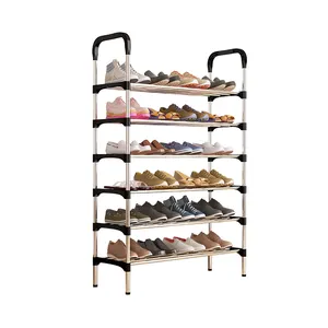 Wholesale Design Production Metal Shoe Stand Rack 80cm Online Modern Display Storage Shoes Rack For Entryways