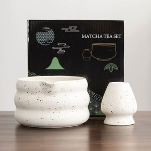 200ml Eco-Friendly Durable Ceramic Sand Aze <b>Matcha</b> Bowl Spout Japandi <b>Tea</b> Ceremony <b>Set</b> Porcelain Clay Coffee - Product Image 3