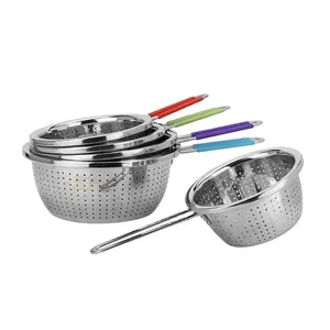 Made in China customization welcome stainless steel mesh strainer wire mesh strainer colander sieve colander