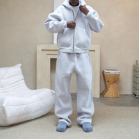 Survêtements personnalisés à fermeture éclair intégrale pour hommes, ensembles de sweats à capuche, sweat-shirt Couture Miller, coupe-vent, survêtement en polaire technique brodé