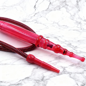 Embouchure de chicha en plastique argentée et noire à rayures, pour narguilé, accessoires de fumage pour bar et fête - Product Image 6