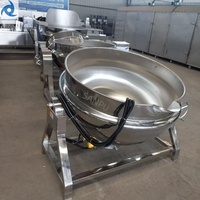 Marmite de Cuisson Automatique à Agitation Planétaire Électrique et à Gaz 100L 200L, Pot de Cuisson Planétaire à Gaz Entièrement Automatique, Prix Compétitif