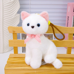 <span class=keywords><strong>Dudu</strong></span> Nouveau Porte-clés Ours Accroupi pour Princesse en Peluche de Coton PP Ultra Doux Brodé Anti-stress Cadeau de Mariage et d'Anniversaire - Product Image 6