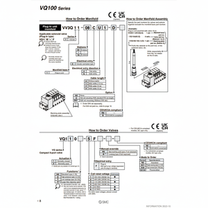 ชิ้นส่วนนิวเมติก VV3Q11-10CU2นิวเมติก SMC - Product Image 1
