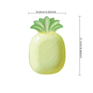 Nordic Lovely Ananas geformte Persönlichkeit Haushalt Melamin Frühstücks salat Obst Dim Sum Dish Plate