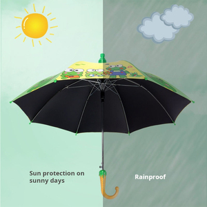 Mignon Anime Enfants Parapluies Fabricant Dessin Animé Pluie Enfants Parapluie avec Couvercle En Plastique En Gros - Product Image 3