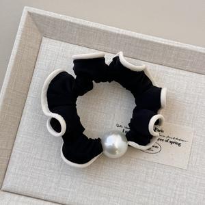 Coleteros para el Cabello con Diseño <span class=keywords><strong>de</strong></span> Perlas Artificiales, Banda Elástica <span class=keywords><strong>de</strong></span> Alta Elasticidad, Color Sólido, Decoración para el Cabello <span class=keywords><strong>de</strong></span> Niñas - Product Image 5