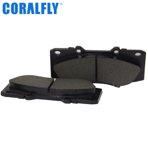 Coralfly - Pastillas de Freno para Automóvil al Mejor Precio, OEM 04465-0K240, Material Semimetálico, 4 Piezas, Sistema de Frenos para Automóviles - Product Image 1