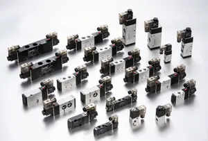 Factory Logo custom normally closed air medium 4v110-06 24v 110v 220v 5/2 pneumatic solenoid valve 1/8 npt