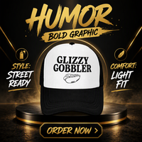 Casquettes de camionneur amusantes Glizzy Gobbler pour femmes avec humour pervers pour adultes - Maille réglable Crazy &amp;   Designs Inadaptés et Extravagants