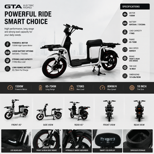 Batería Integrada de 1500W para Bicicleta, 60V 20Ah, Carga Pesada para Reparto a Domicilio y Desplazamientos Urbanos, Largo Alcance, Batería de Largo Alcance CHANGHONG - Product Image 1
