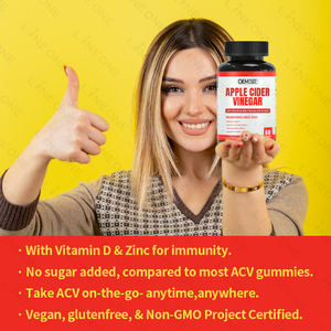 Capsules de vinaigre de cidre de pomme et de vitamine C Keto biologique de marque privée Suppléments pour ventre <span class=keywords><strong>plat</strong></span> pour la gestion du poids chez les adolescents - Product Image 2