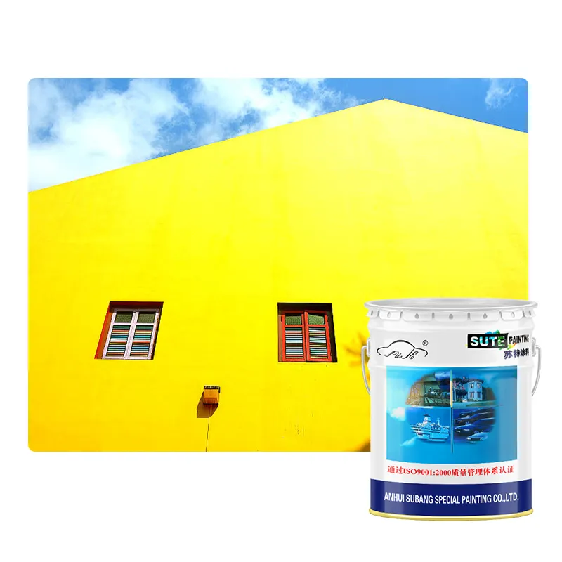 Fournisseur de peinture Application efficace Peinture murale extérieure Peinture émulsion latex pour murs intérieurs et extérieurs Couleurs variées