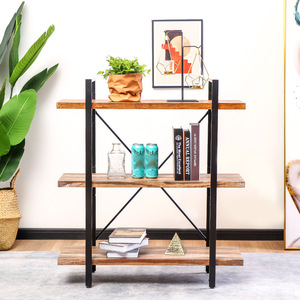 ชั้นวางหนังสือแบบเรียบง่ายหลายชั้นสำหรับวางบนพื้น ชั้นวางของในบ้าน ชั้นวางของในห้องนั่งเล่นแบบหลายชั้น ปรับแต่งได้ - Product Image 1