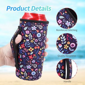 Fundas Reutilizables para Latas Altas con Asa, Funda Aislante de Neopreno para Latas de 22oz - 24oz, para Cerveza, Bebidas - Product Image 4