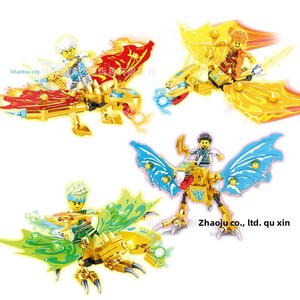 Jouet de construction pour enfants en plastique ABS à petites particules, Tank mécanique Dragon de combat <span class=keywords><strong>Ninja</strong></span> à double tête, huit en un - Product Image 3