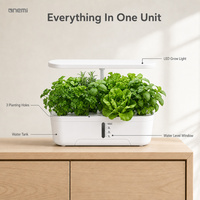 Système de culture hydroponique intelligent sans terre, sans désordre, 3 trous, kit de jardinage d'herbes aromatiques d'intérieur pour la cuisine