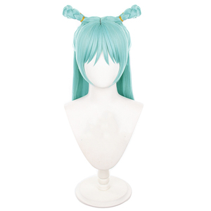 Ainizi วิกผมคอสเพลย์ kashimo <span class=keywords><strong>Hajime</strong></span> ทนความร้อนสังเคราะห์สีฟ้าตรงยาว55ซม. จาก jujutsu Kaisen - Product Image 2