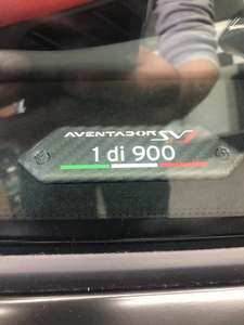 50e anniversaire de la plaque signalétique du tableau de bord <span class=keywords><strong>Lamborghini</strong></span> svj <span class=keywords><strong>900</strong></span> 1D600 470000107 1D001 - Product Image 5