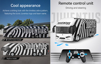 Double E E638-003 1/18 RC Juventuss Authentique Licence Bus 2.4G Football Club Télécommande Bus avec Lumières Sonores
