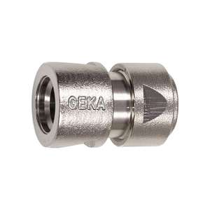 GEKA Raccord flexible plus tuyau en laiton nickelé taille 13 mm - Product Image 1