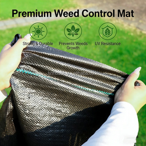 Malla Antihierbas Negra o Blanca / Tapete Bloqueador de Malezas / Tela de Control de Malezas en Rollo / Cubierta Solar para Suelo - Product Image 2