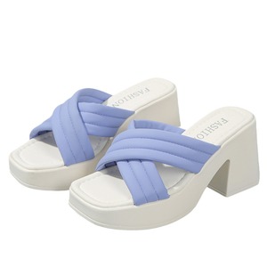 Sandalias de Tacón Alto Personalizables de Alta Calidad con Tiras Cruzadas, Antideslizantes, Punta Abierta, Tacón de Cuña, para Exteriores, Unisex, de Goma Sintética - Product Image 5