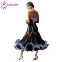 Élégante robe de bal avec perles en soie, tenue de soirée, style national standard, grand pendule, pour compétition, B-19448