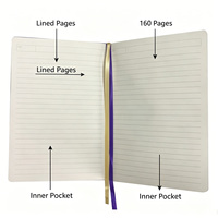 Cuaderno A5 de Cuero Suave con Impresión Personalizada, Banda Elástica y Bolsillo Interior, Agenda Diaria Profesional