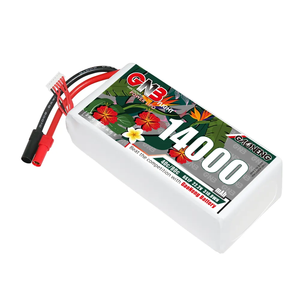 GAONENG GNB 6S 22.2V 14000mAh 14AH 40C 80C XT150 RC LiPo Battery Large Scale FPV Drone Agriculture Quadcopter Aircraft Airplane