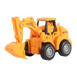 Push Button Toy Construction Vehicle Excavator <b>Plastic</b> Pullback Engineering Car Kids Gift Unisex 4 <b>Wheels</b> - Product Image 5