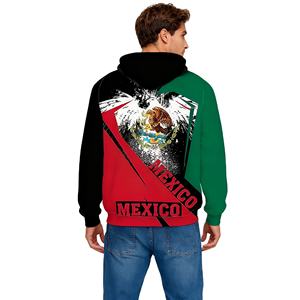 Felpa con cappuccio Fitspi messico per uomo bandiera donna felpa con cappuccio 3d con cappuccio nome personalizzato su tutto il Pullover stampa all'ingrosso - Product Image 2