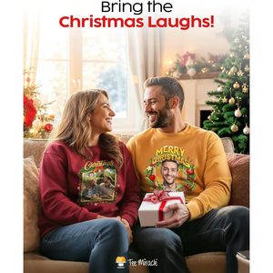 Suéter Navideño Personalizado con Foto, Sudadera Unisex para Adultos, Tejida, de Manga Larga, Regalo Navideño - Product Image 6