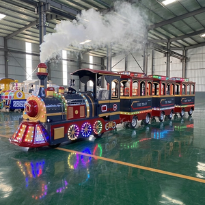 Train touristique sans rails en fibre <span class=keywords><strong>de</strong></span> verre 220V pour enfants, idéal pour parcs à thème et centres commerciaux (Bimmelbahn) - Product Image 6