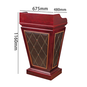 Hiện đại MDF rostrum với da đồng Phụ kiện cho Nhà thờ khách sạn Hội trường-bài giảng bảng hội nghị đồ nội thất sân khấu Bục Giảng - Product Image 2