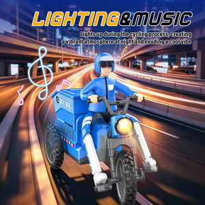 Tricycle RC 2.4G télécommandé pour enfants, jouet de simulation de livraison express, transport urbain, voiture à roulettes pour enfant - Product Image 4