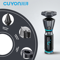 Rasoir électrique intelligent Cuyon avec capteur de barbe intelligent, système NFC, commande vocale et technologie avancée