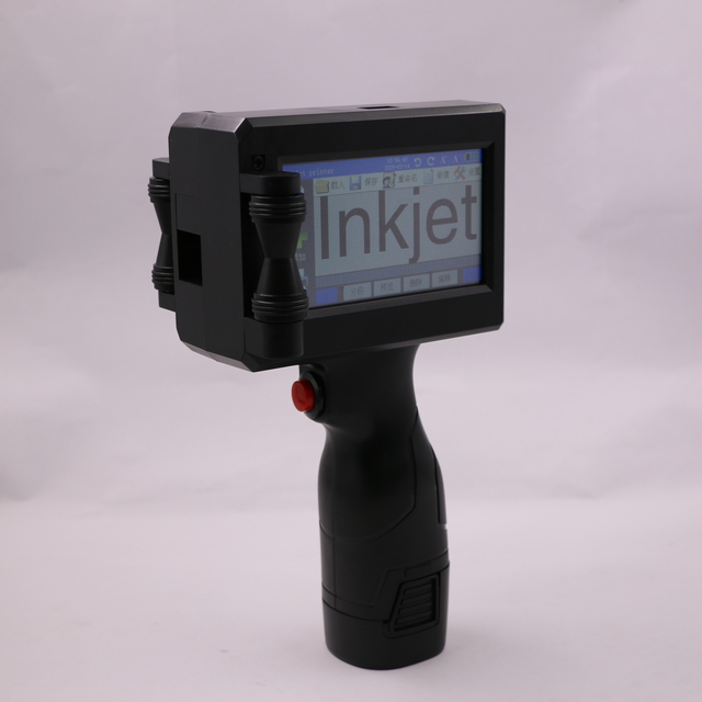 Portable Coding Handheld Inkjet Printer Hand Jet Portable Printer for Plastic Bottle Wood Logo QR Code Expiry Date