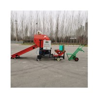 Paille de maïs hydraulique de 3-5 tonnes de capacité compresse balle de riz foin herbe extrudeuse presse machine