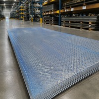Tôle d'acier au carbone à motif losanges laminée à chaud, robuste, ASTM A36, 6mm, 8mm, 10mm, pour rampe de camion et plancher de conteneur