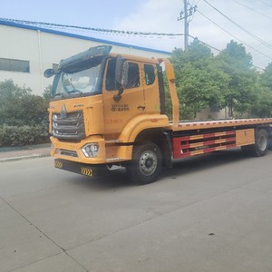 New Howo 4x2 Diesel Manual 10 Ton <b>Flatbed</b> Wrecker Tow Recovery <b>Truck</b> - Product Image 1
