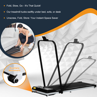 Tapis de Course Pliable Lijiujia, Table Cardio Réglable, Machine à Courir Portable, Ceinture de Marche Silencieuse Mini Jogging