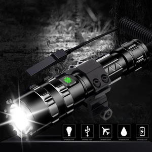 ไฟฉาย LED L2 แบบชาร์จ USB ได้, ไฟฉายขนาดเล็กกันน้ำระยะไกลสำหรับอุปกรณ์ออปติคอลสำหรับขี่กลางคืนกลางแจ้ง - Product Image 2