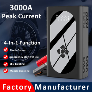 3000A 37000mAh 12V High Power <b>Car</b> Jump With & Tire 7BAR Battery Booster A21 <b>Car</b> Jump Starter With Air Compressor - Product Image 1